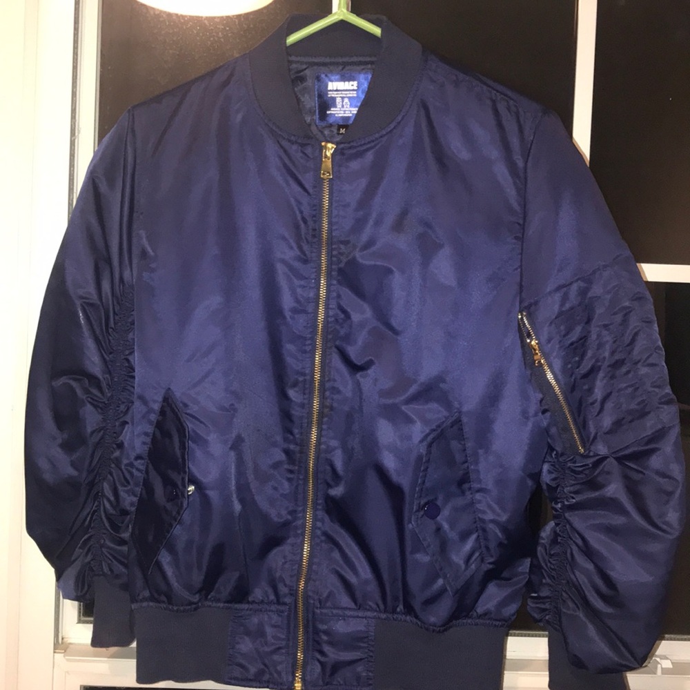Royal blue bomber jacket!!!